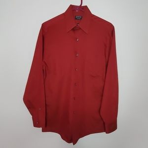 Men's Fitted Wrinkle Free Dress Shirt, S 32/33